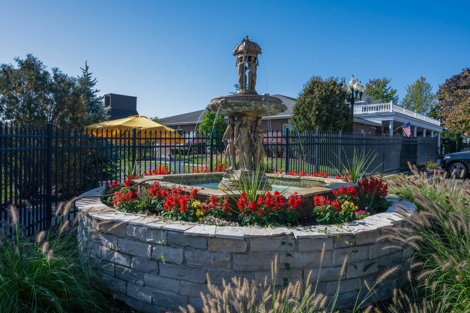 Beautiful Landscaped Fountain