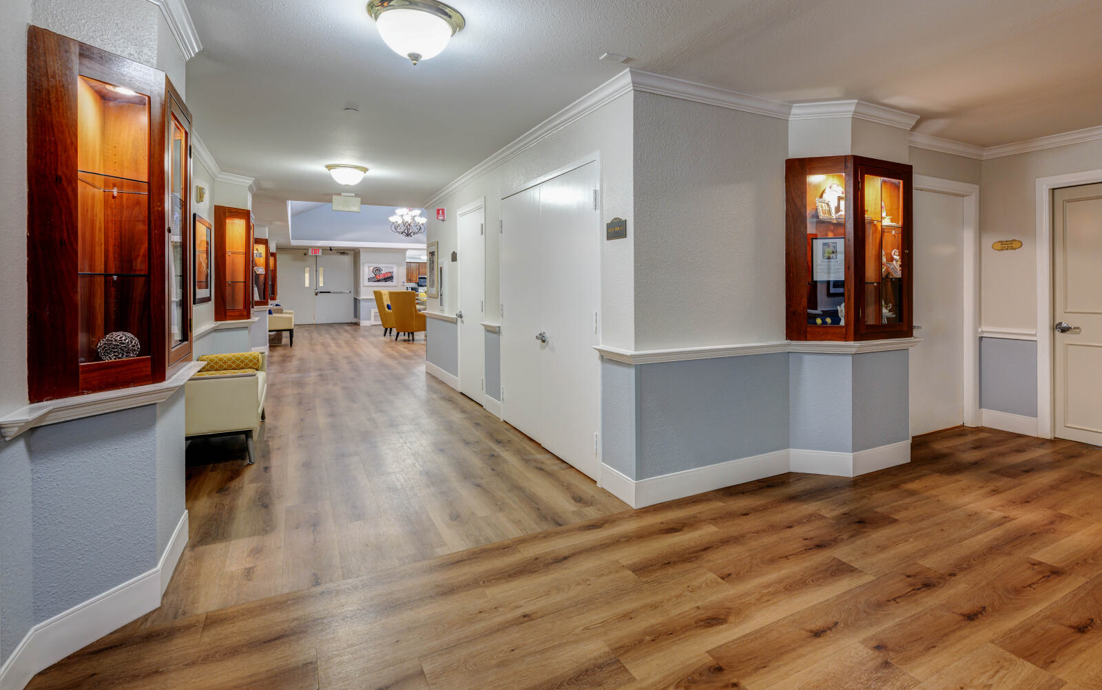 Neighborhood Hallway & Shadow Boxes
