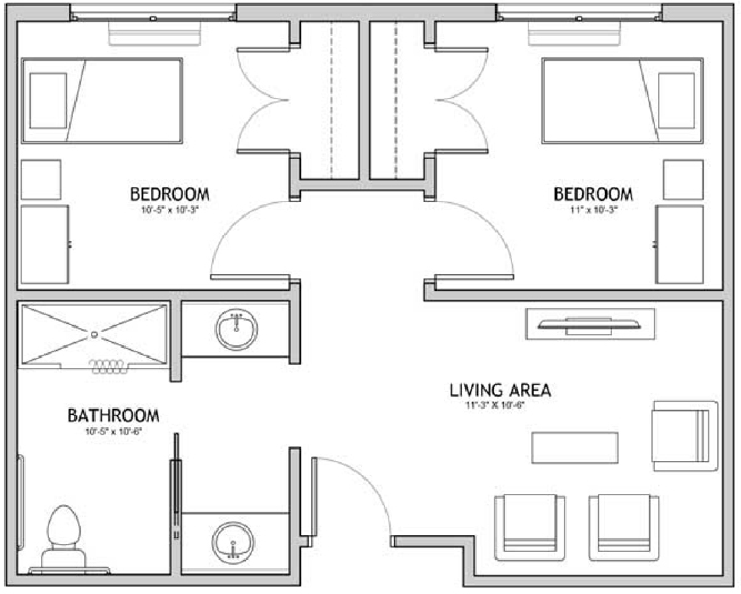 Memory Care 2-bed / 1 bath