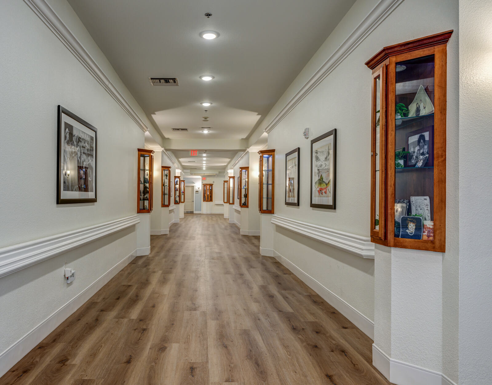 Neighborhood Hallway & Shadow Boxes