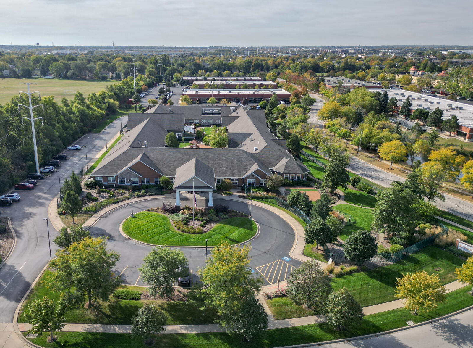 Aerial View of The Auberge at Naperville 1